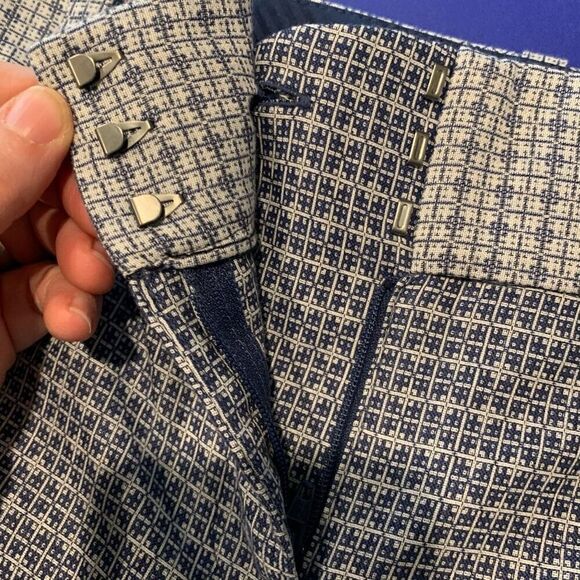 Outback Red Blue Mod Print Cassidy Fit Ankle Pants Size 8 New - Picture 5 of 10